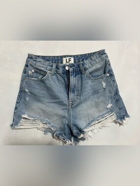 Lovers + Friends Jack High Rise Denim Shorts